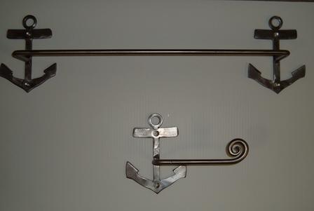 Nautical Towel Bar and TP Holder